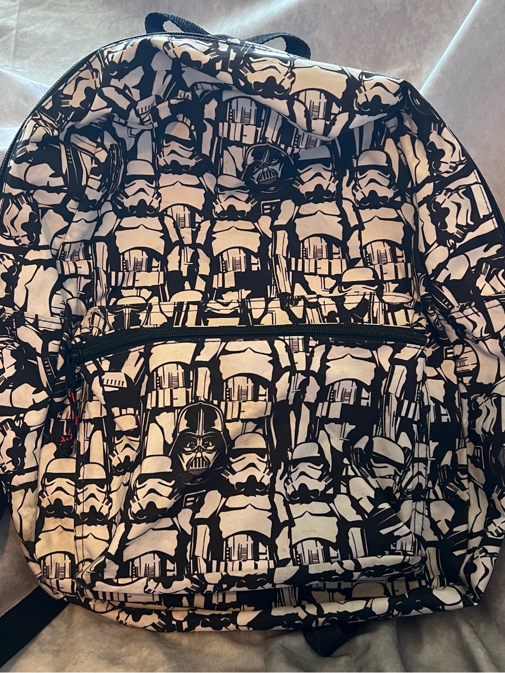 Star Wars Darth Vader & Stormtrooper Backpack – Black White Graphic Print